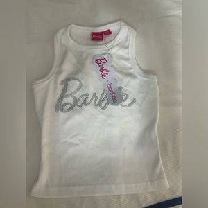 BARBIE THE MOVIE TANK SIZE XS WHITE/SILVER NEW W TAGS LIMITED SOLD OUT ON SITE